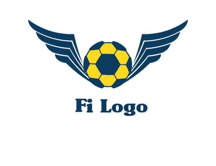 soccer ball with wings logo