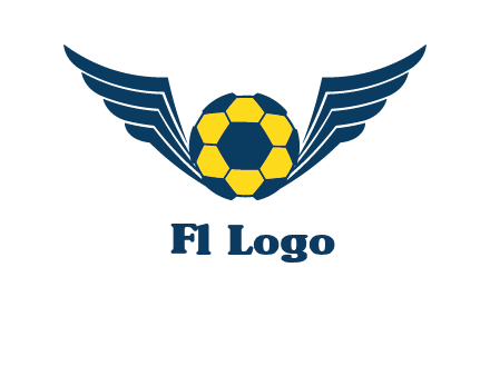 soccer ball with wings logo