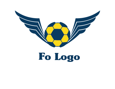 soccer ball with wings logo