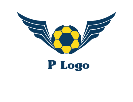 soccer ball with wings logo