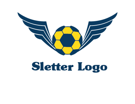 soccer ball with wings logo