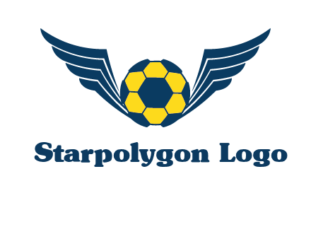 soccer ball with wings logo