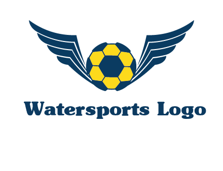 soccer ball with wings logo