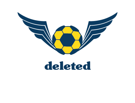 soccer ball with wings logo