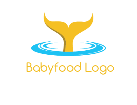 fish tail in water logo