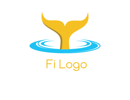 fish tail in water logo