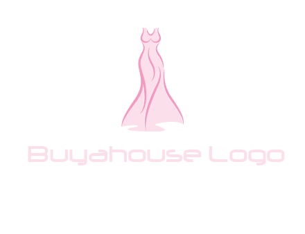 line art fashion dress logo