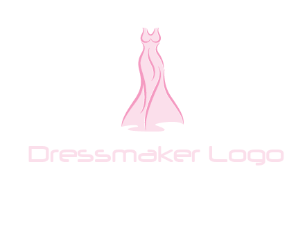 line art fashion dress logo