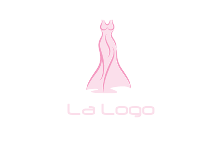 line art fashion dress logo