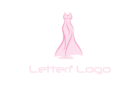 line art fashion dress logo