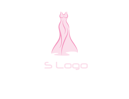 line art fashion dress logo