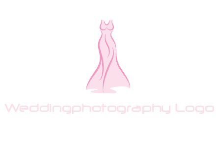 line art fashion dress logo