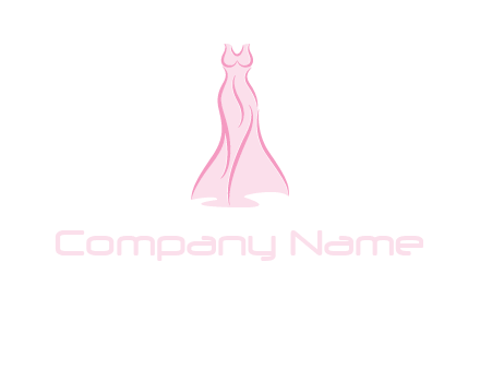 line art fashion dress logo