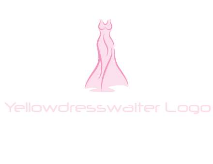 line art fashion dress logo