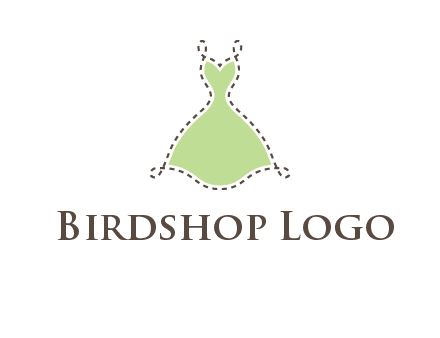 frock in a stitch outline logo