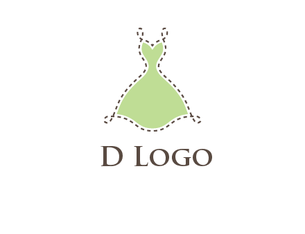 frock in a stitch outline logo