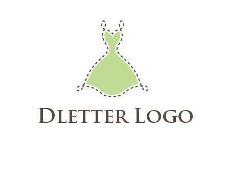 frock in a stitch outline logo