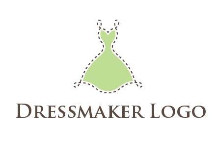 frock in a stitch outline logo