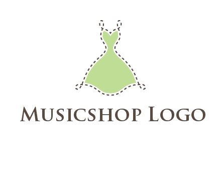 frock in a stitch outline logo