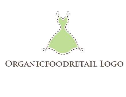 frock in a stitch outline logo