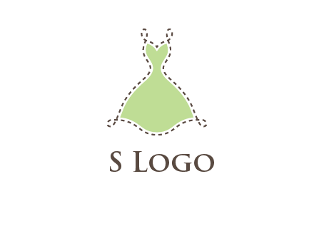 frock in a stitch outline logo