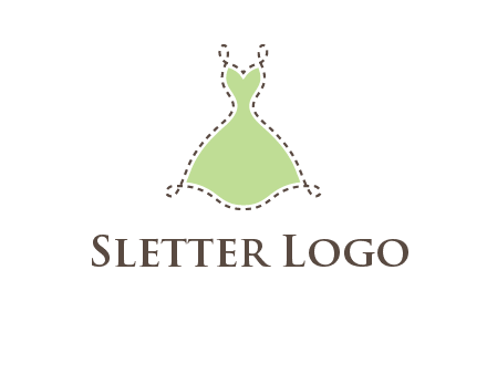 frock in a stitch outline logo