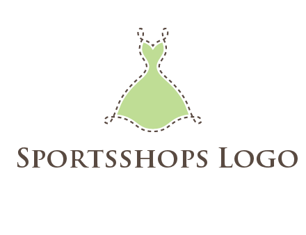 frock in a stitch outline logo