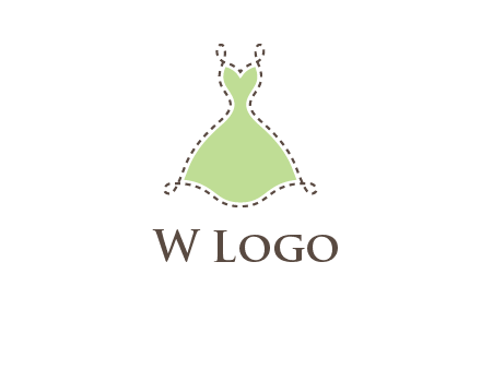 frock in a stitch outline logo