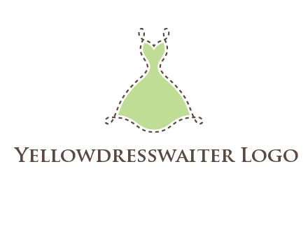 frock in a stitch outline logo