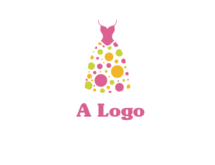 polka dots skirt vector