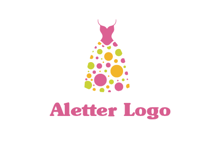 polka dots skirt vector