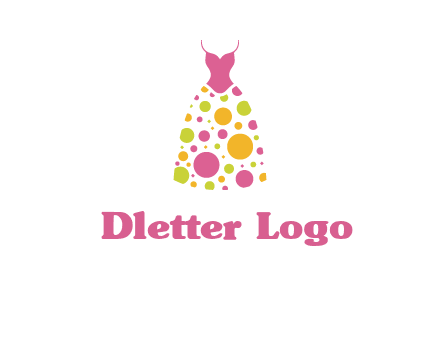 polka dots skirt vector