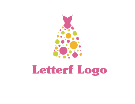 polka dots skirt vector