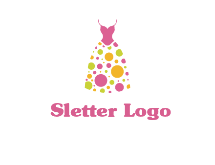 polka dots skirt vector