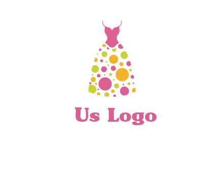 polka dots skirt vector