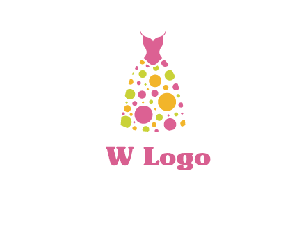 polka dots skirt vector