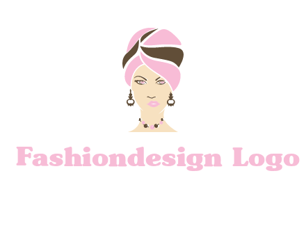 woman wearing a turban and jewelry vector