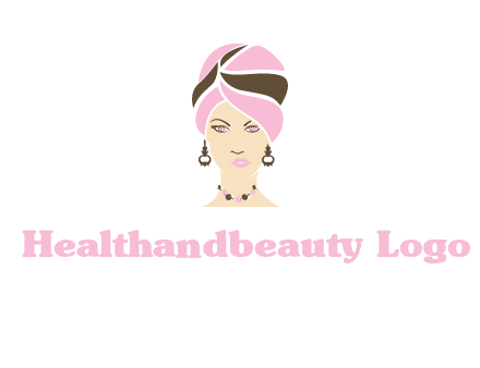 woman wearing a turban and jewelry vector