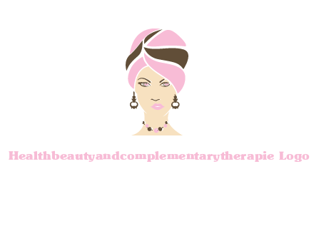 woman wearing a turban and jewelry vector