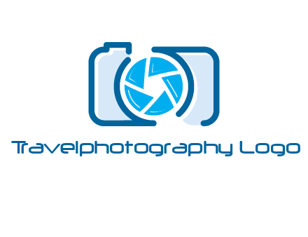 abstract image of a camera with lens logo icon