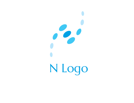 letter N with dots logo