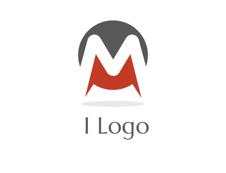 Letter M in a circle logo