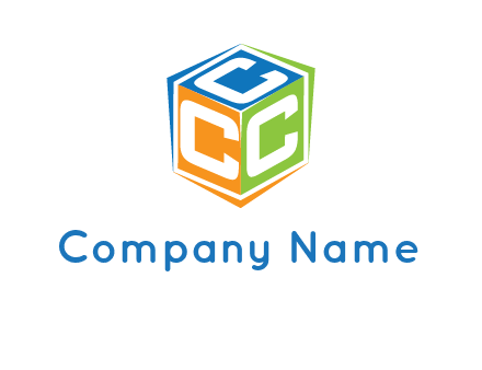 Letters CCC in a cube logo