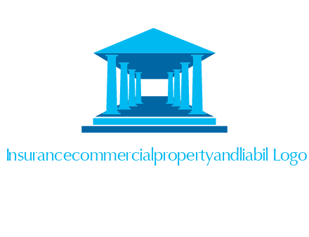 courthouse or Greek temple logo