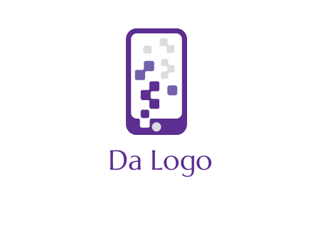 pixel mobile communication logo