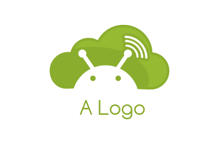 android in cloud information technology logo