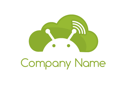 android in cloud information technology logo