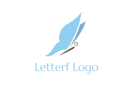 butterfly fashion logo