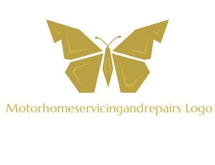 geometric butterfly icon