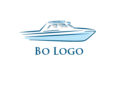 yacht icon for water sports logo